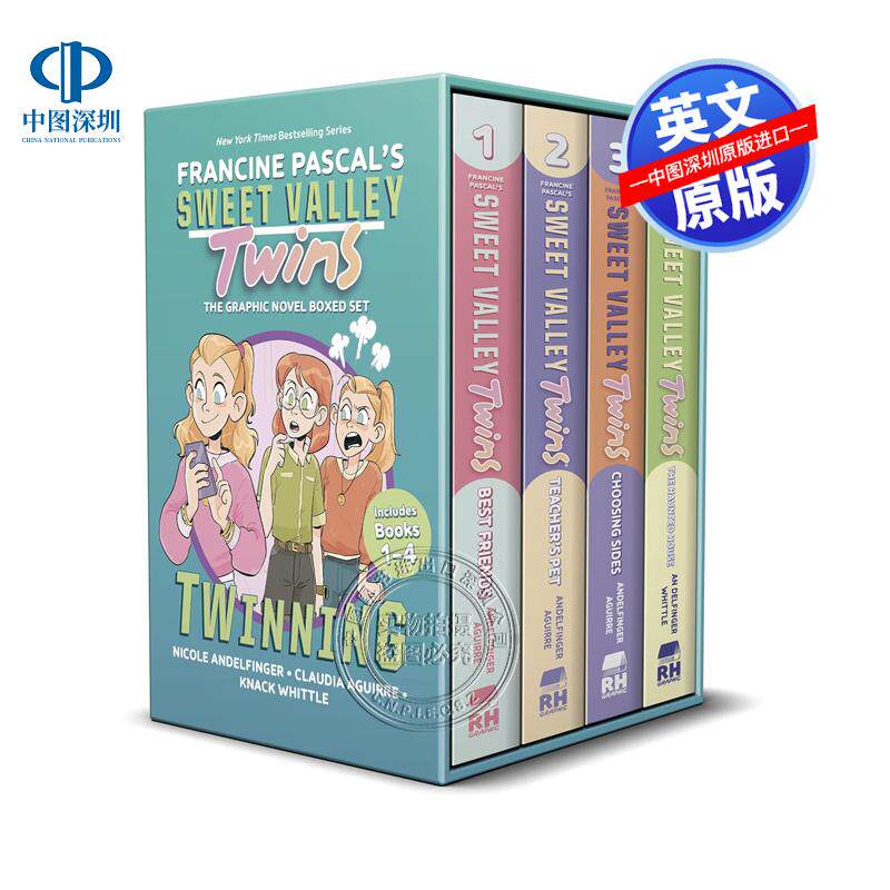 英文原版 甜蜜谷双胞胎：心连心系列盒装版 1-4册 Sweet Valley Twins: Twinning Boxed Set (Books 1-4) 童趣绘 套装