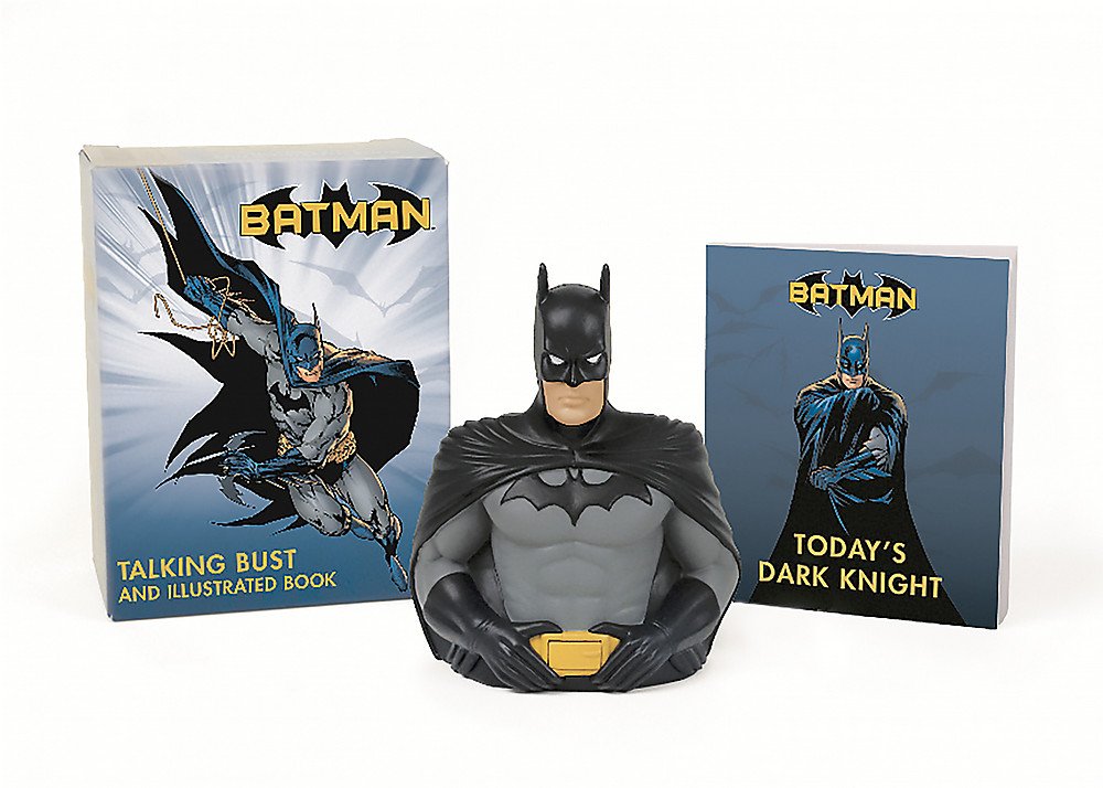 英文原版 蝙蝠侠 发声半身手办 插画书 英文原版 Batman: Talking Bust and Illustrated Book DC漫画 周边 布鲁斯·韦恩