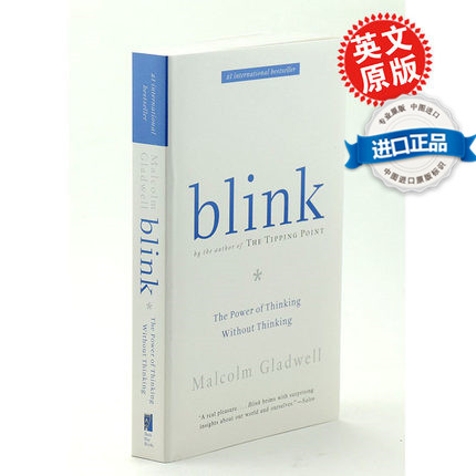 英文原版 Blink 眨眼之间 不假思索的思考力量 决断两秒间 引爆点作者马尔科姆·格拉德威尔著 心理学 成功励志读物