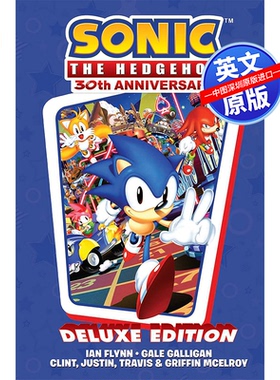 英文原版 刺猬索尼克30周年纪念漫画精装版 Sonic The Hedgehog 30th 音速小子 英文版卡通动漫系列 进口书正版