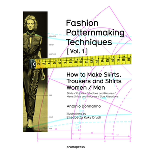 英文原版 时装纸样制作技法1 男女装制衣 Fashion Patternmaking Techniques 进口英文原版正版书