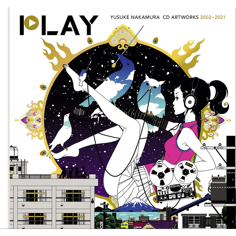 现货【深图日文】中村佑介 PLAY CDジャケット全集2002-2021 中村佑介PLAY CD封面全集特典：贴纸 飛鳥新社 日本原装进口 正版书