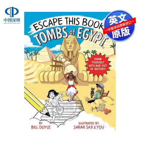 预售英文原版 逃脱这本书！埃及的墓穴 Escape This Book! Tombs of Egypt