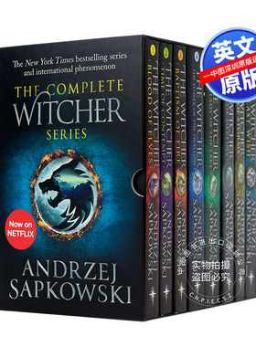 英文原版 猎魔人小说套装 魔幻小说 白狼杰洛特 网飞美剧原作 The Witcher 波兰作家安德烈·斯帕克沃斯基 小说