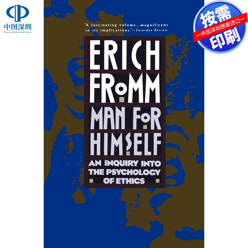 预售 按需印刷 英文原版 为自己而活 Man for Himself 进口书籍正版