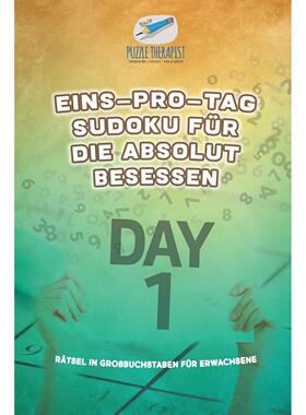 【预售 按需印刷】德文原版Eins-pro-Tag Sudoku für die Absolut Besessen | R?tsel in Gro?buchstaben für Erwachsene德语ger