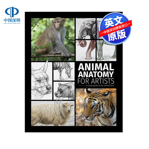 【预售英文原版】艺术家的动物解剖：动物形态的视觉指南 Animal Anatomy for Artists 进口英文正版书籍