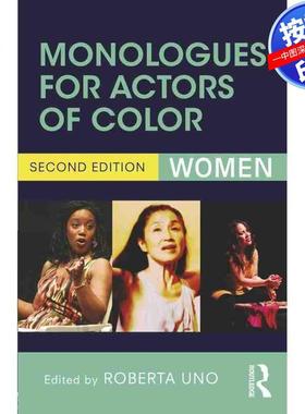 预售【按需印刷】英文原版 有色人种演员的独白 Monologues for Actors of Color 原装进口正版书籍