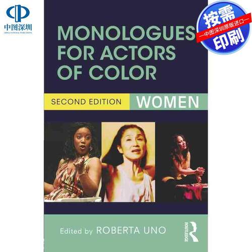 预售【按需印刷】英文原版 有色人种演员的独白 Monologues for Actors of Color 原装进口正版书籍
