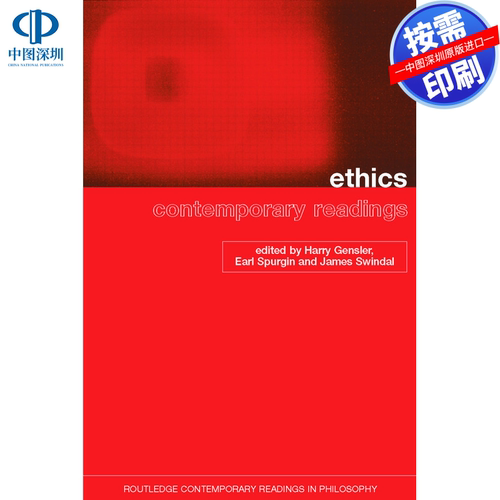 预售【按需印刷】英文原版 伦理学：当代读物 Ethics: Contemporary Readings 原装进口正版书籍