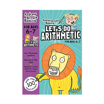 英文原版 让我们做算术6-7 Let's Do Arithmetic 6-7 儿童英语数学趣味贴纸书