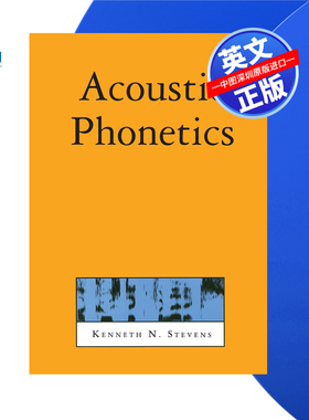 【预售 按需印刷】声学语音学 Acoustic Phonetics 进口英文正版书籍