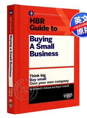 英文原版 哈佛商业评论收购小企业指南系列 HBR Guide to Buying a Small Business 大胆设想、小心收购、掌控自己的公司