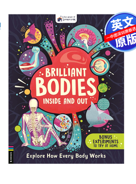 英文原版 人体之旅 探索人类身体器官机体部位是如何工作的 Brilliant Bodies Inside and Out 儿童英语科普百科