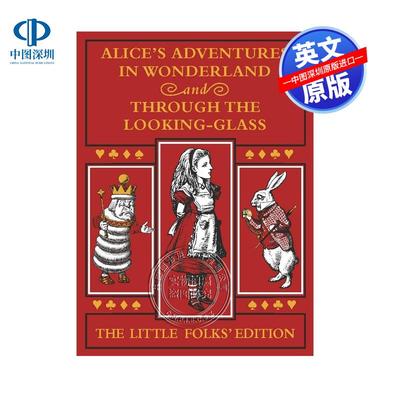 预售英文原版 爱丽丝梦游仙境和镜中奇遇记 精装全彩插图版 Alice's Adventures in Wonderland and Through the Looking-Glass