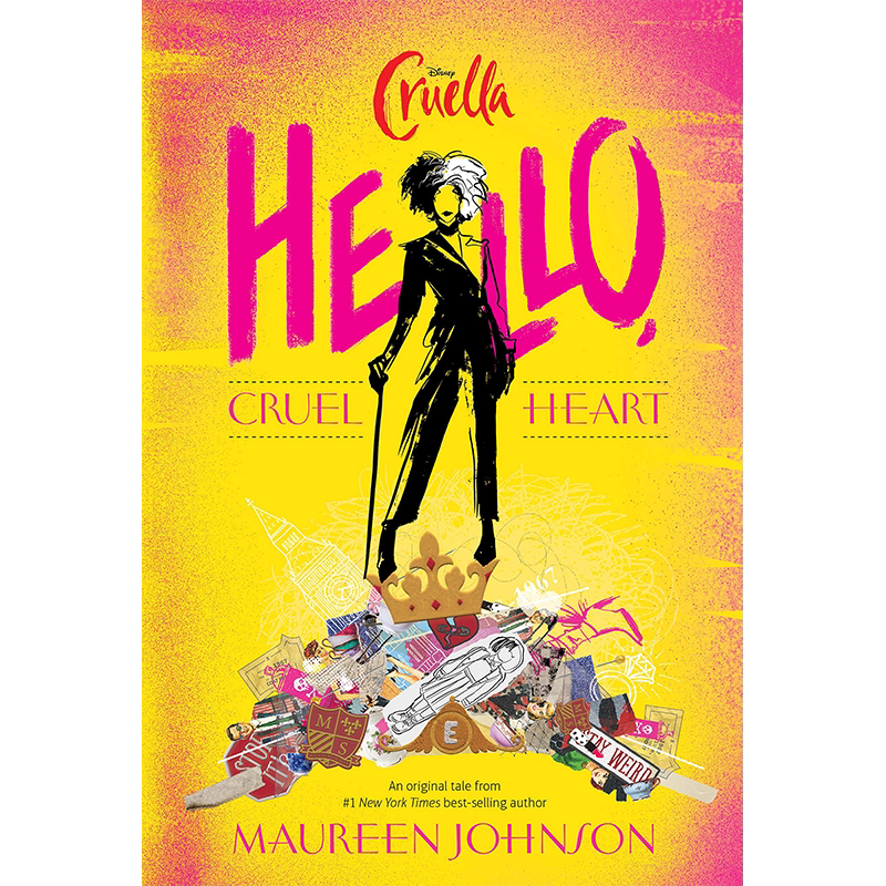 英文原版 迪士尼 黑白魔女库伊拉 精装电影小说 青少年文学读物 Disney Hello Cruel Heart 儿童中小学生英语课外阅读