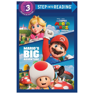 英文原版 Mario's Big Adventure 马里奥大冒险 Step into reading L3 美国兰登经典英语分级读物 课外趣味小说故事书