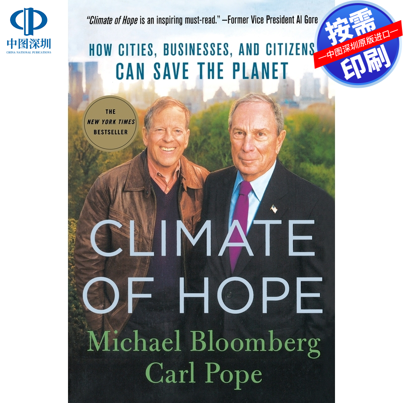 预售 按需印刷 英文原版 希望之气候 Climate of Hope 进口书籍正版
