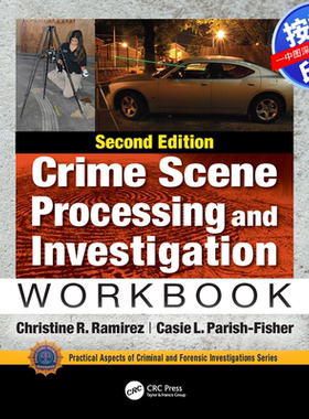 预售【按需印刷】英文原版 犯罪现场处理与调查工作簿，第二版 Crime Scene Processing and Investigation Workbook  Second Edit