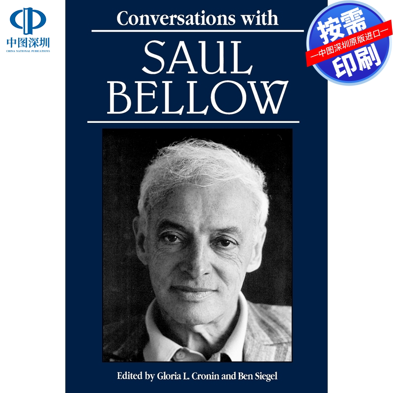 预售【按需印刷】英文原版 与索尔·贝娄的对话 Conversations with Saul Bellow 原装进口正版书籍