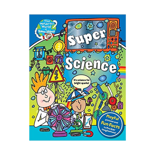 英文原版 奇特的科学：令人吃惊的发现和疯狂的装置 精装 The Wonderful World of Simon Abbott: Super Science 儿童英语读物