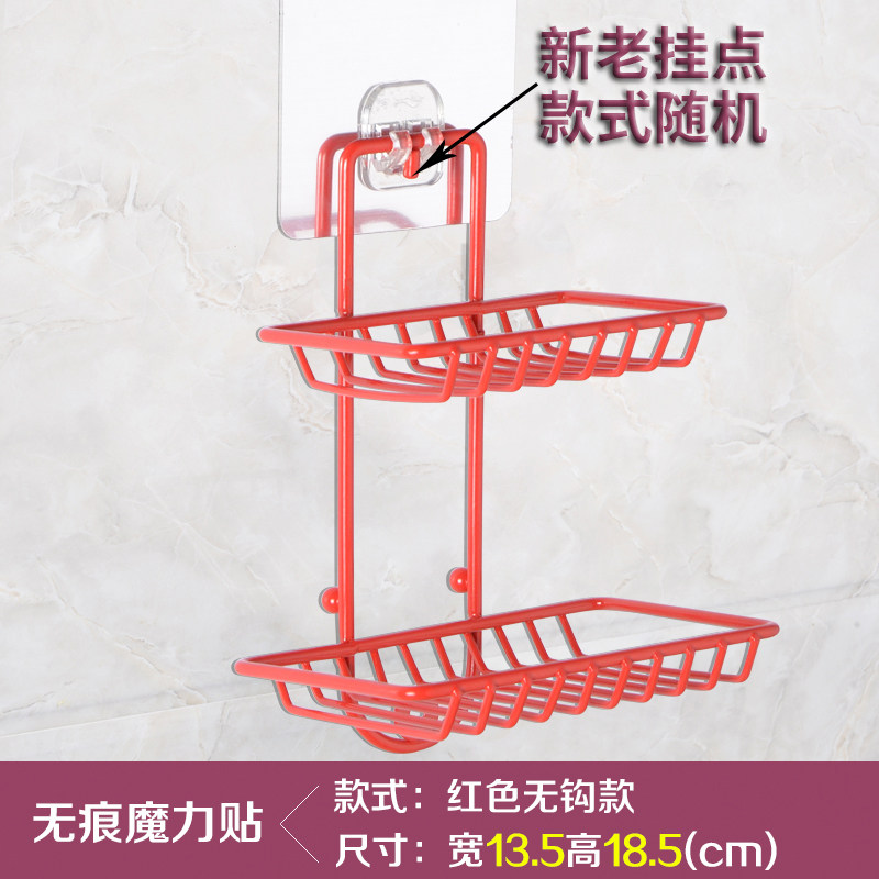 免打孔双层吸盘肥皂盒创意壁挂肥皂架沥水香皂盒卫生间置物架皂托