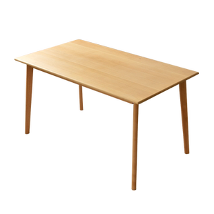 日式实木餐桌现代简约家用饭桌北欧原木风小户型长方形餐桌椅组合