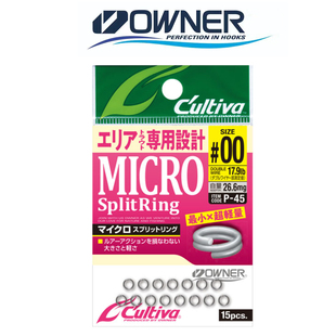 日本欧纳OWNER微物路亚微型双圈连接环P-45超小型超轻连接器72845