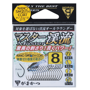 日本伽玛卡兹GAMAKATSU大型溪流钩鳟鱼钩T1高强度高韧性大师鱼钩