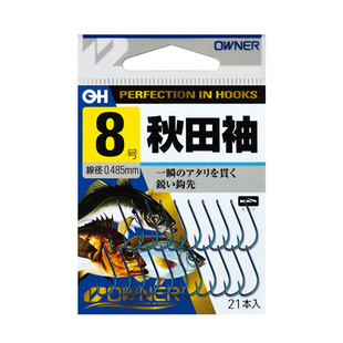 欧娜秋田袖 鱼钩小物钩溪流钩OWNER细条红虫鲫鱼白条有倒刺10001