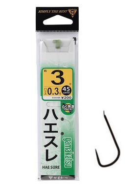 伽玛卡兹溪流钩小物钩八工钩石斑鱼钩鲫鱼绿色加子线半成品11049