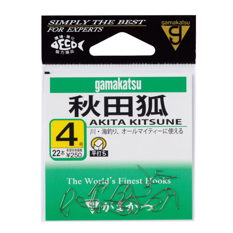 日本秋田狐溪流钩万能小物钩伽玛卡兹GAMAKATSU白条溪哥石斑鱼钩 户外/登山/野营/旅行用品 鱼钩 原图主图