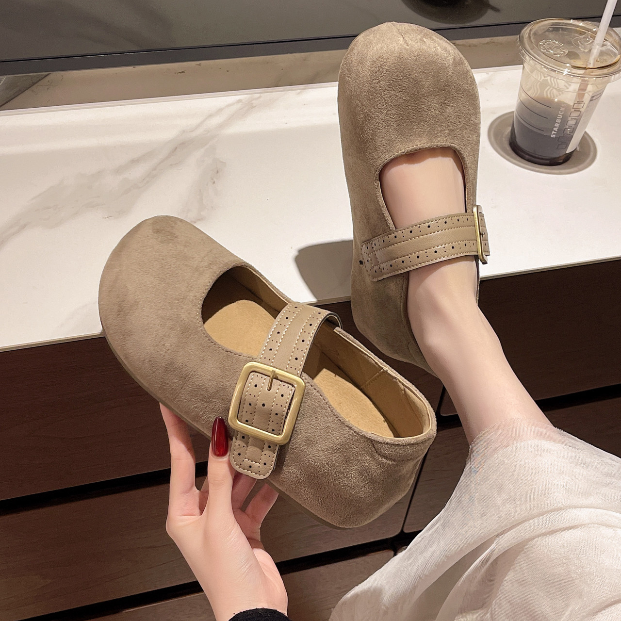 厚底内增高一脚蹬博肯鞋玛丽珍鞋子女夏季配裙子2026新款爆款单鞋,女鞋,勃肯鞋/软木鞋,淘宝优惠券,粉丝福利购,淘宝优惠卷