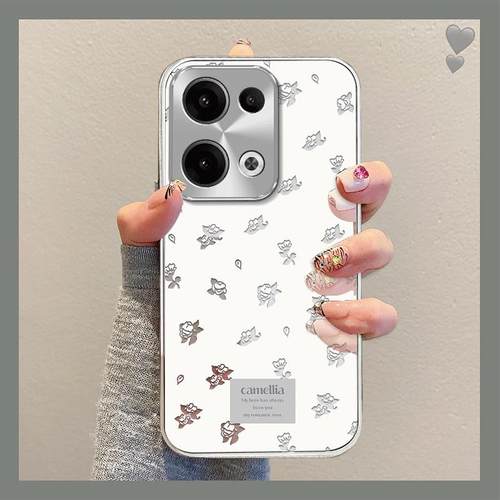 小清新碎花适用oppoa3pro手机壳新款10pro套1+ace3小众findx7水波纹re高级感reon9por创意一加12女款k11+