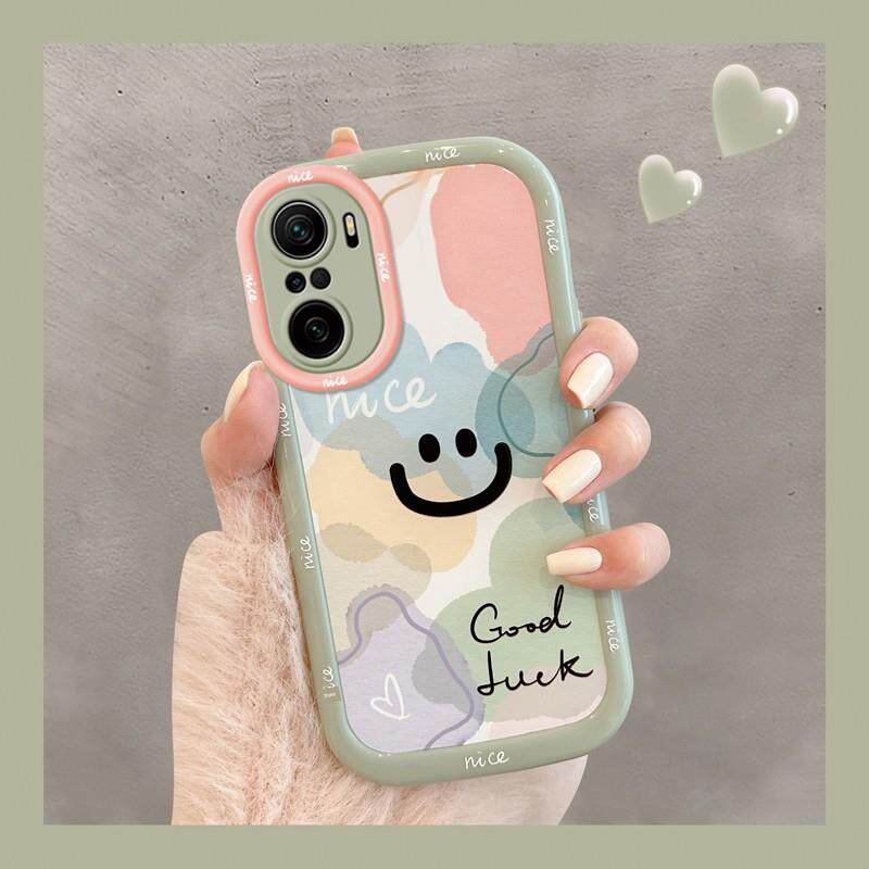 适合小米红米K40新款手机壳，时尚简约的污点笑脸Redmik40Pro创意硅胶保护套K40Pro+镜头全包防摔软壳