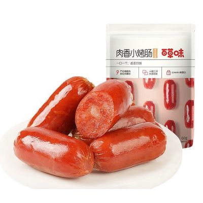 60g 炭烤小香肠  烟熏味肉枣Roast sausage, pork jerky