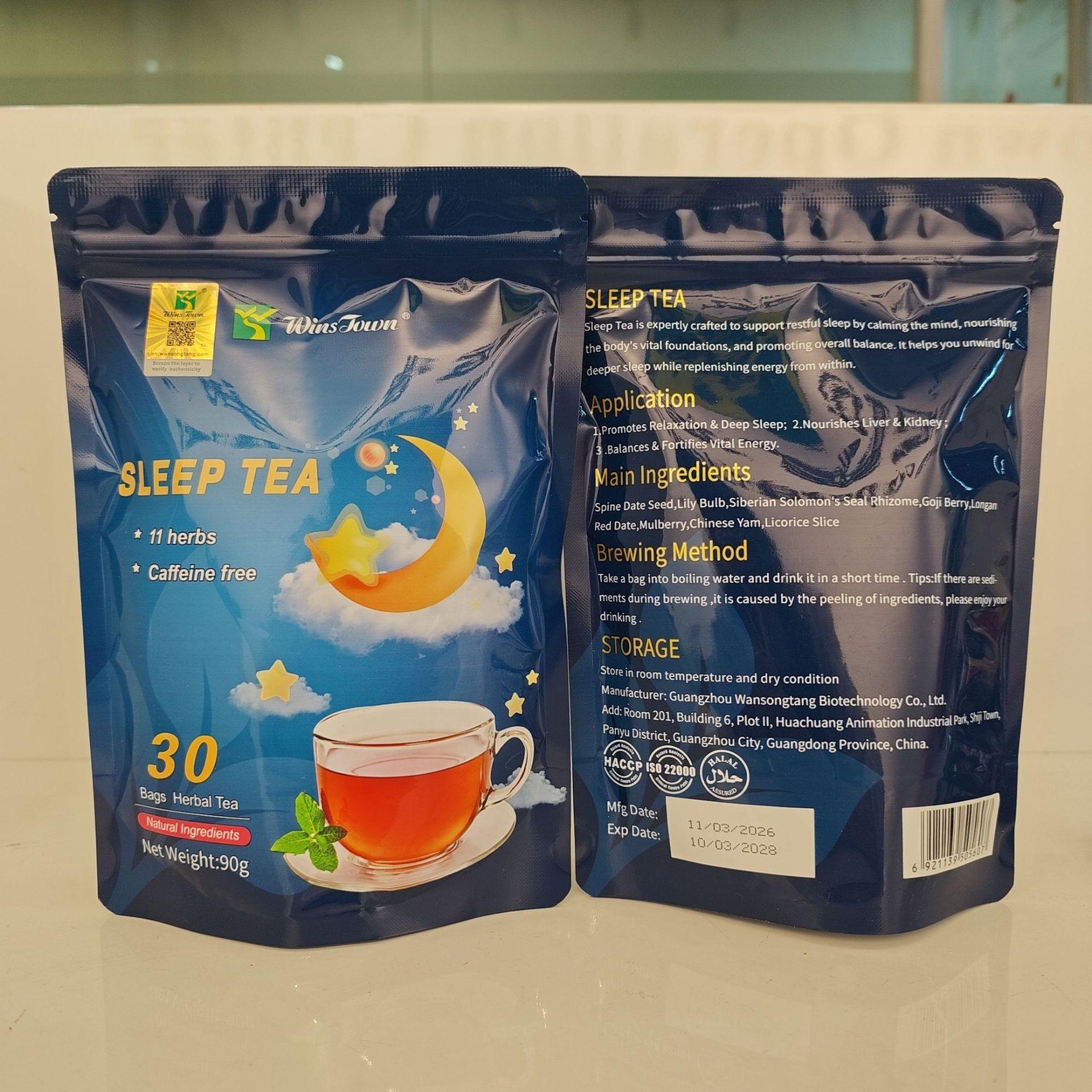Sleeping Herbal Tea Bag leep Supplement Sleeping Aid Tea样品