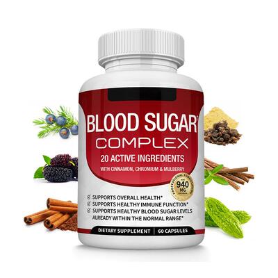 TK亚马逊跨境热销TKBlood Sugar Complex血糖维生素胶囊工厂样品