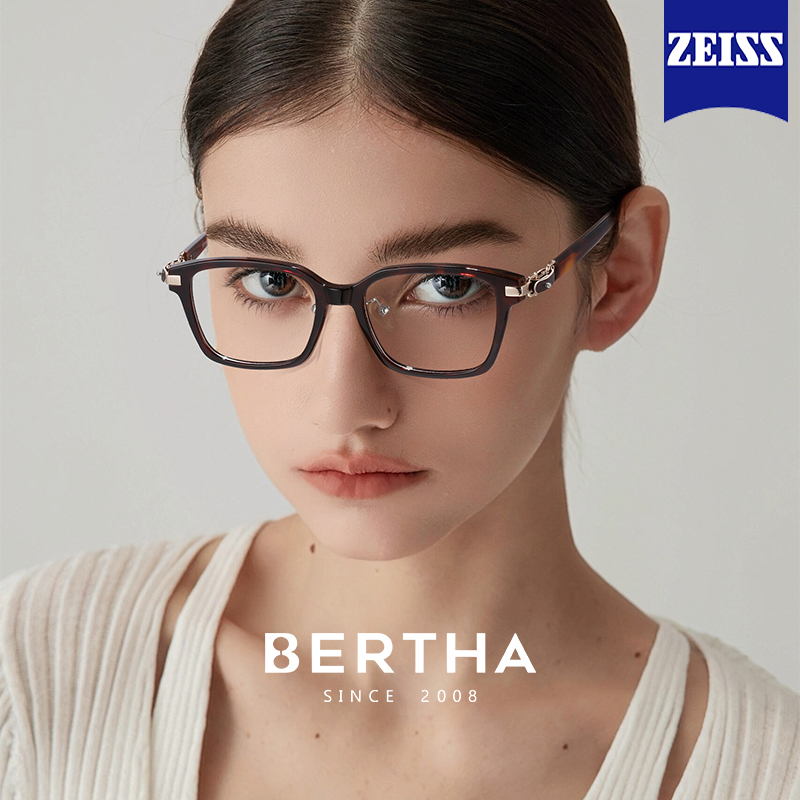 25春夏巴恩风中古感时髦玳瑁眼镜