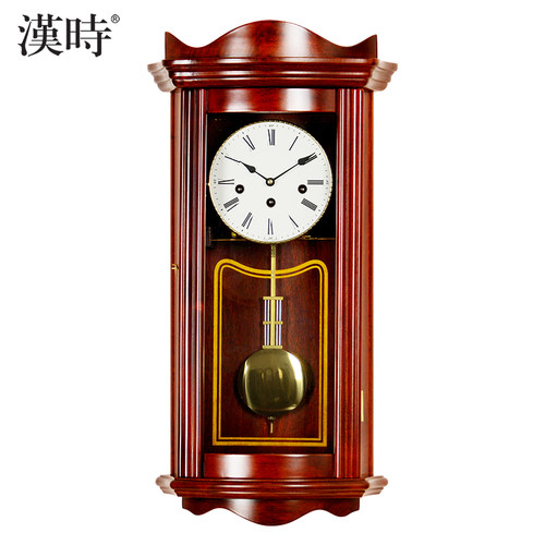 汉时摆钟欧式挂钟客厅中式复古