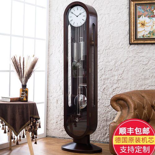汉时现代轻奢风简约美式落地钟