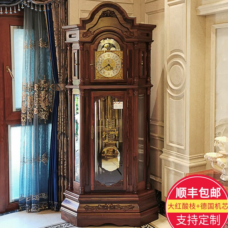 汉时客厅高端德国九音管落地钟