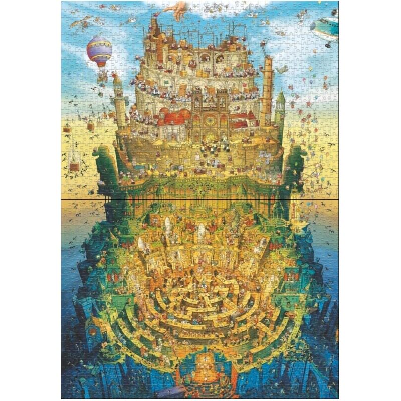 德国heye2023新品成人进口拼图1000片通往天堂的路地狱迷宫益智