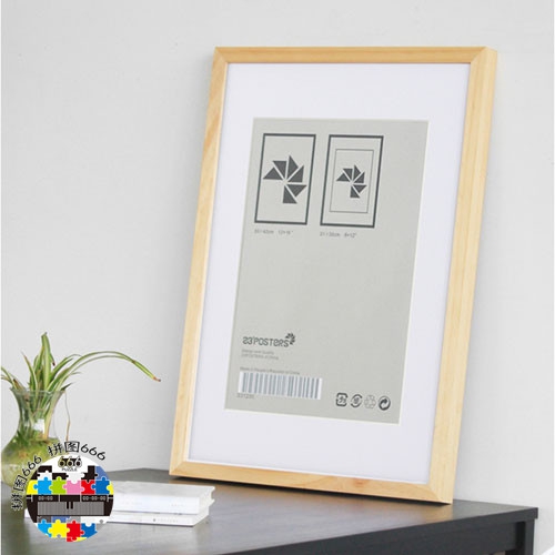 包邮艺术实木画框1000片片拼图框