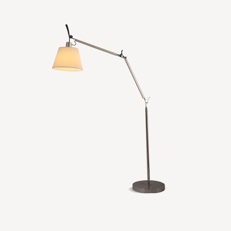 纽思维尔设计师双摇臂布艺阅读落地灯客厅简约现代办公书房钓鱼灯