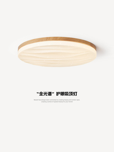 原木风格 走廊过道吸顶灯现代简约星空入口大厅灯全光谱护眼卧室灯