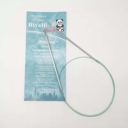 HiyaHiya 尖头方针固定环形针细针棒针钢针手工编织毛衣毛线工具