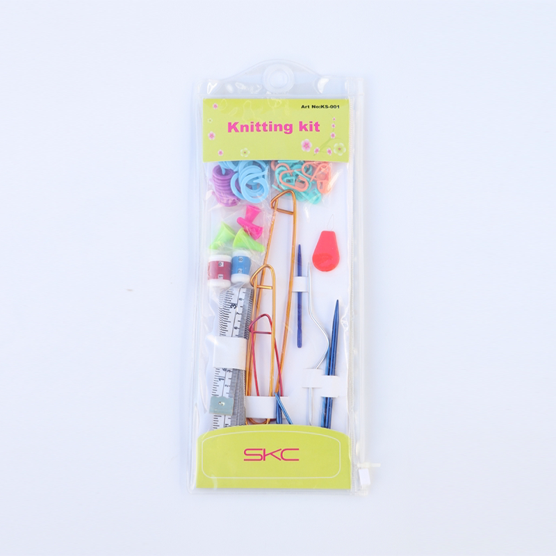 SKC全套装铝别扣缝毛衣针记号扣大头针麻花针手工编织毛线工具