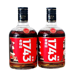 【买就送】会稽山1743纯柔黄酒500ml*2瓶13度特型绍兴黄酒糯米酒