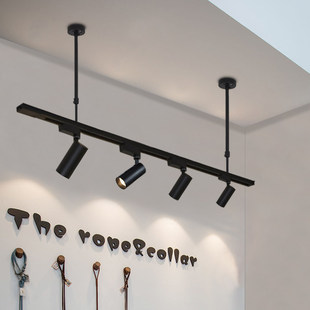 超亮led射灯长杆轨道灯吊灯服装 店铺直播间商用美甲专用吊杆射灯